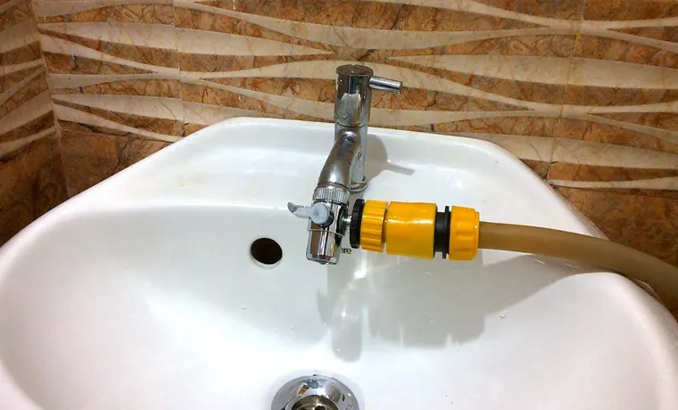 how to connect garden hose to bathroom faucet