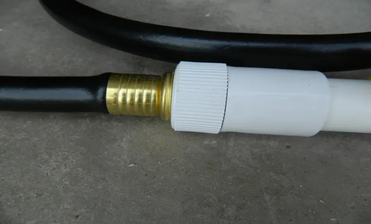 how to connect pvc to a garden hose