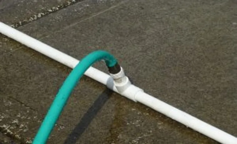 how to connect pvc to a garden hose