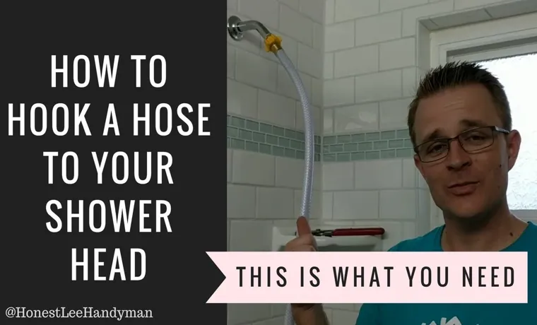 how to connect shower head to garden hose