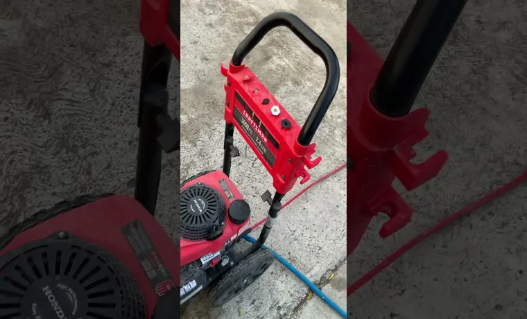 how to crank a craftsman pressure washer