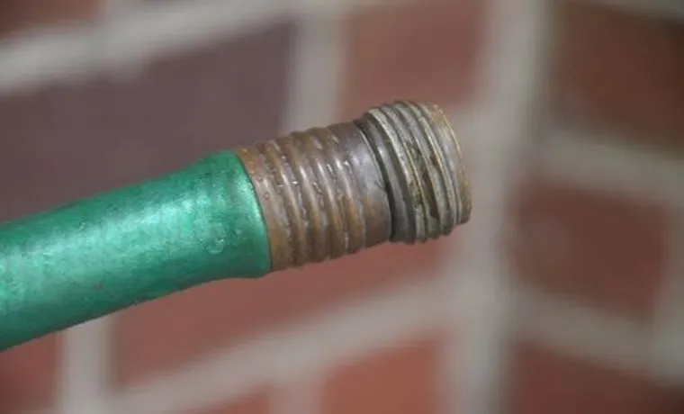 how to fix a garden hose male end