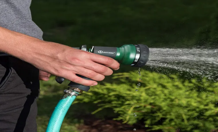 how to fix garden hose spray nozzle
