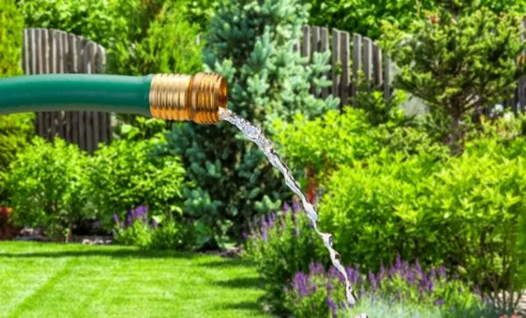 how to increase water pressure in garden hose