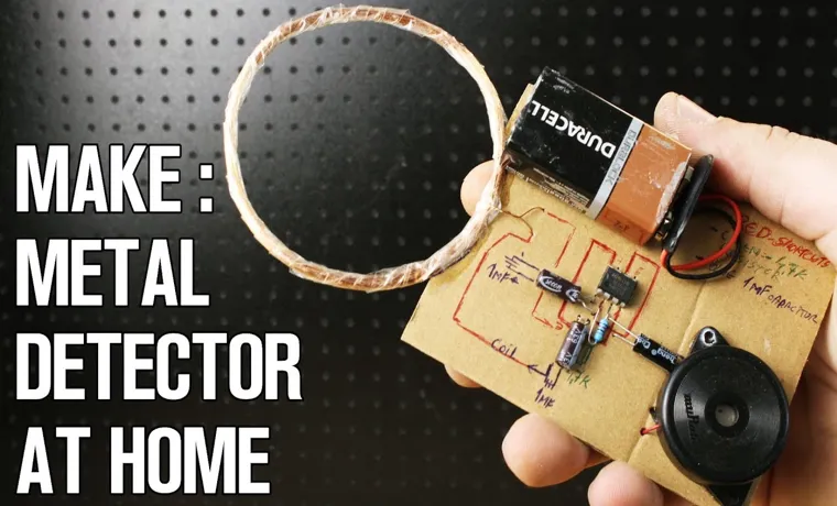 how to make a metal detector without a radio