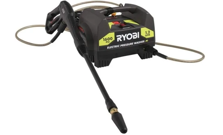 how to operate ryobi 1600 psi pressure washer