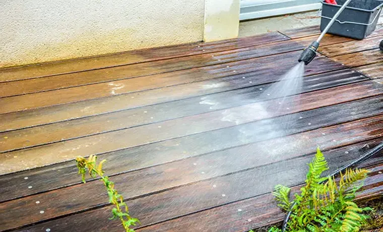 how to remove deck paint with pressure washer