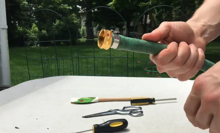 how to repair a garden hose end