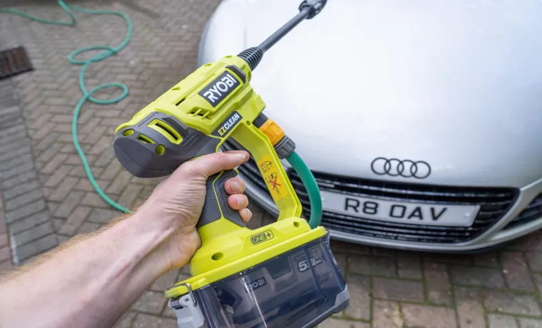 how to set up a ryobi pressure washer