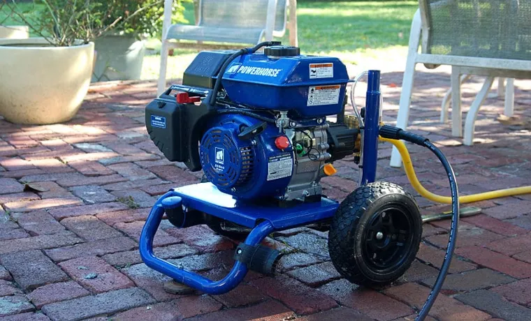 how to start a powerhorse pressure washer