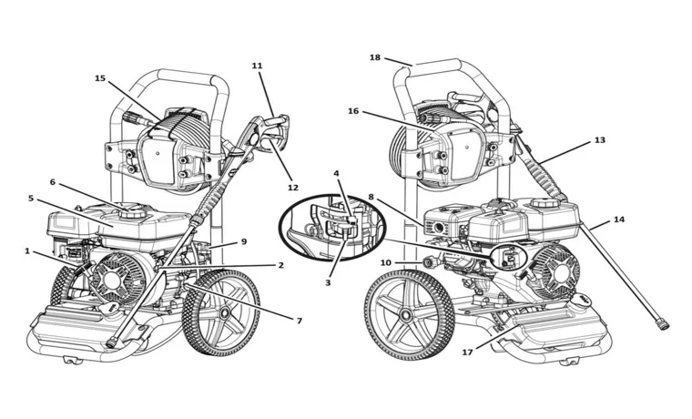 how to start a pressure washer?