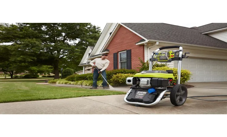 how to start ryobi electric pressure washer