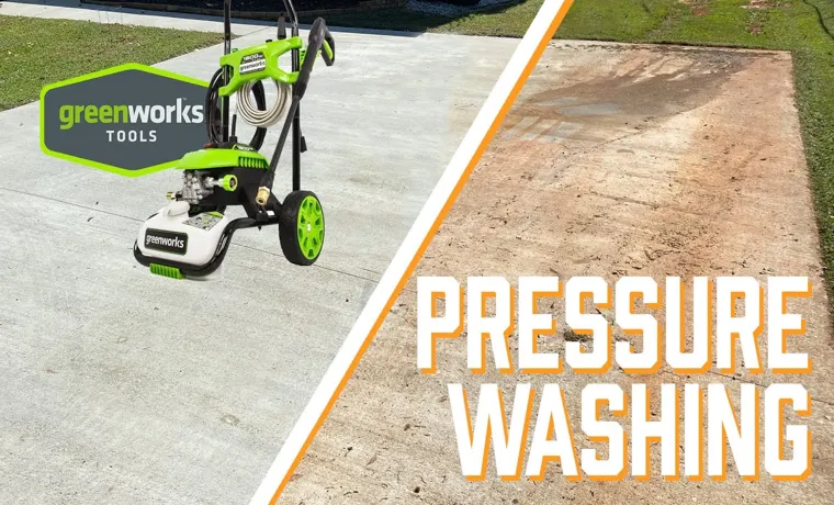 how to use a greenworks 1800 pressure washer