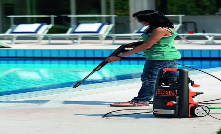 how to use black and decker pressure washer