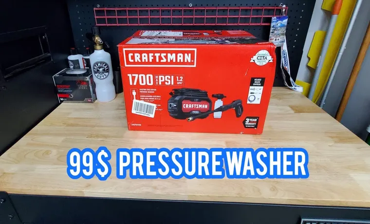 how to use craftsman 1700 pressure washer