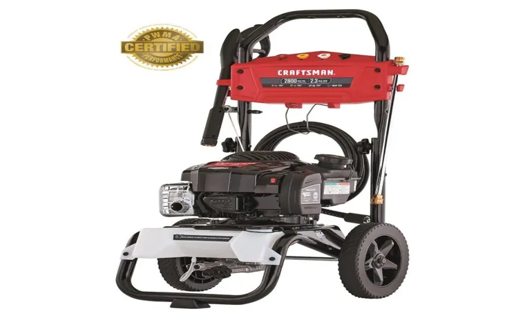 how to use craftsman 2100 psi pressure washer