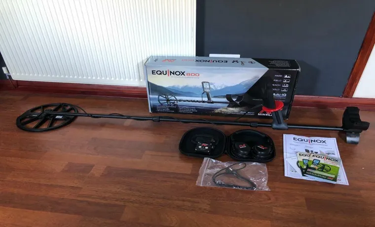 how to use equinox 800 metal detector