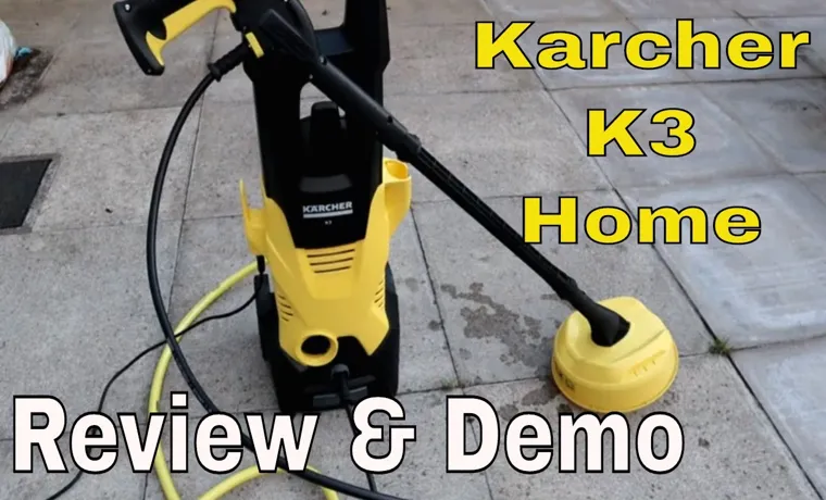 how to use kärcher k3 pressure washer