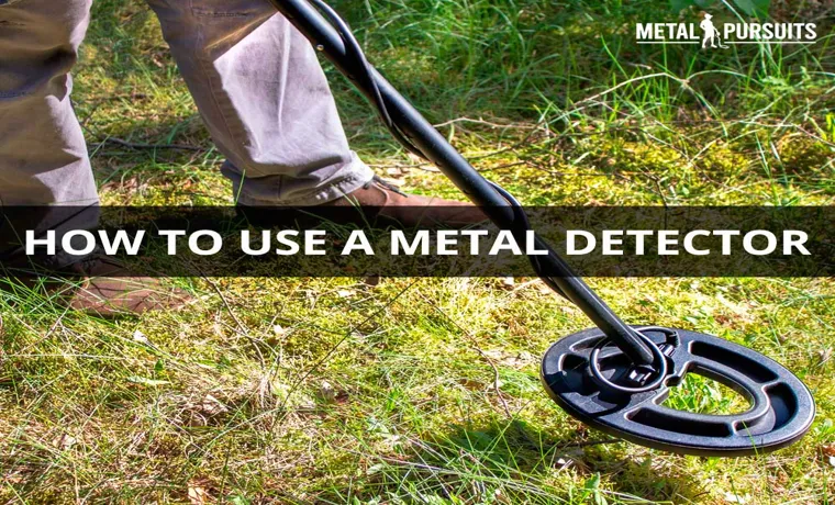 how to use metal detector
