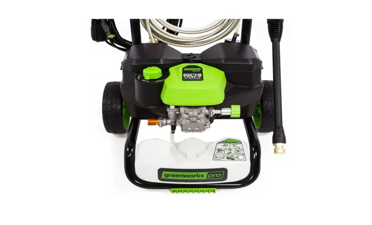 how to use soap on greenworks pressure washer