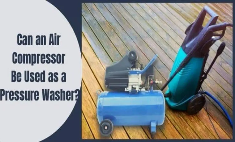 pressure washer where to connect air compressor