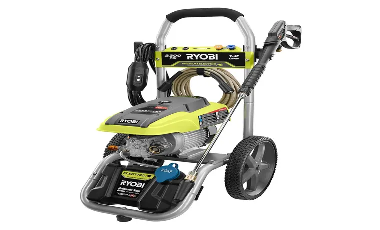 ryobi pressure washer 1.2 gpm how to use