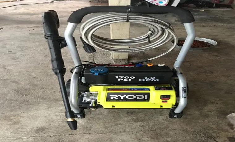 ryobi pressure washer 1700 how to