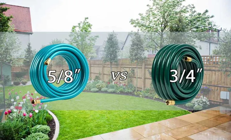 what is standard garden hose size
