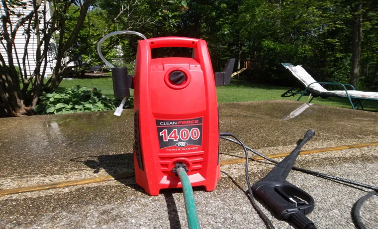 what pressure washer to clean concrete