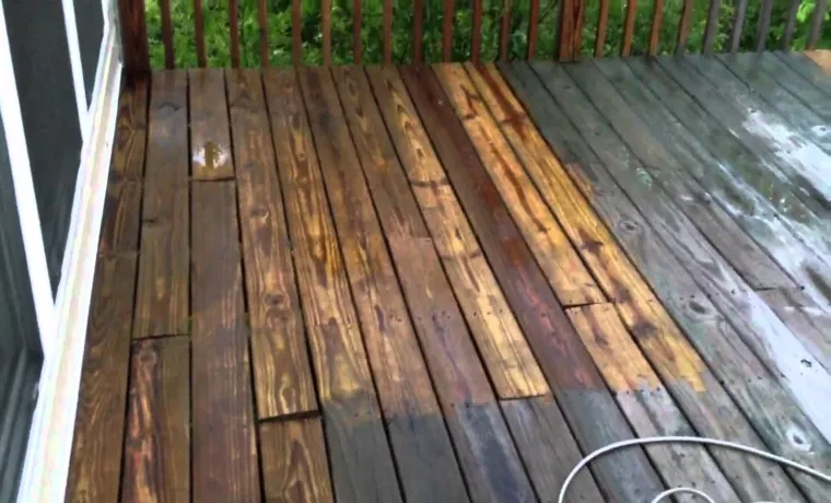 What PSI Pressure Washer for Wood Deck: A Complete Guide