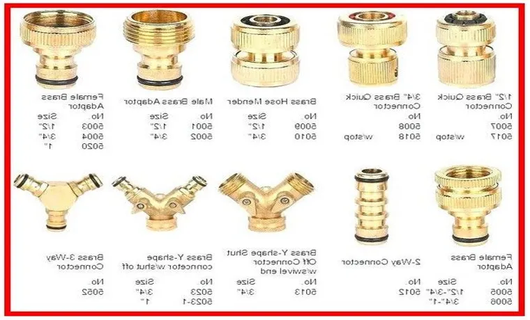 what size are garden hose fittings
