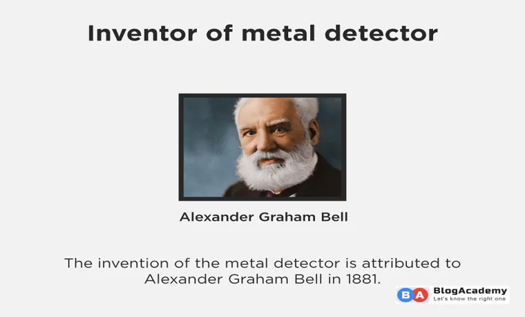 who invented the metal detector