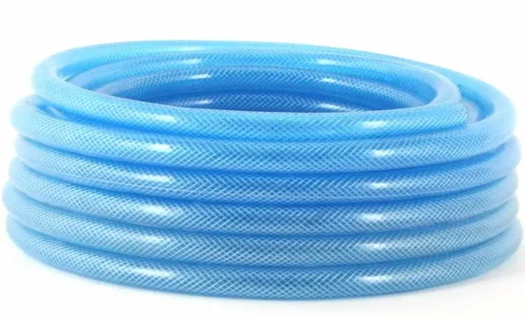 a blue garden hose can fill an above ground