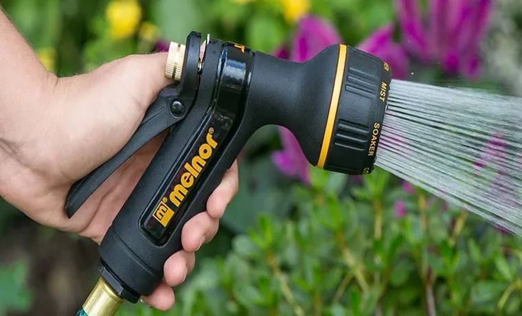 a garden hose nozzle