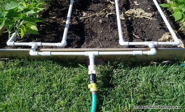 are garden hoses routed through main water line