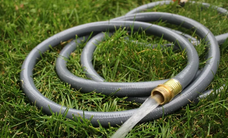 can a garden hose be left on