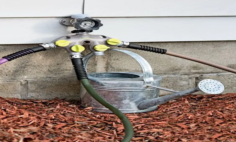 can a garden hose spliter be installed upside down