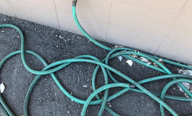 can i run a garden hose through air conditioner drain