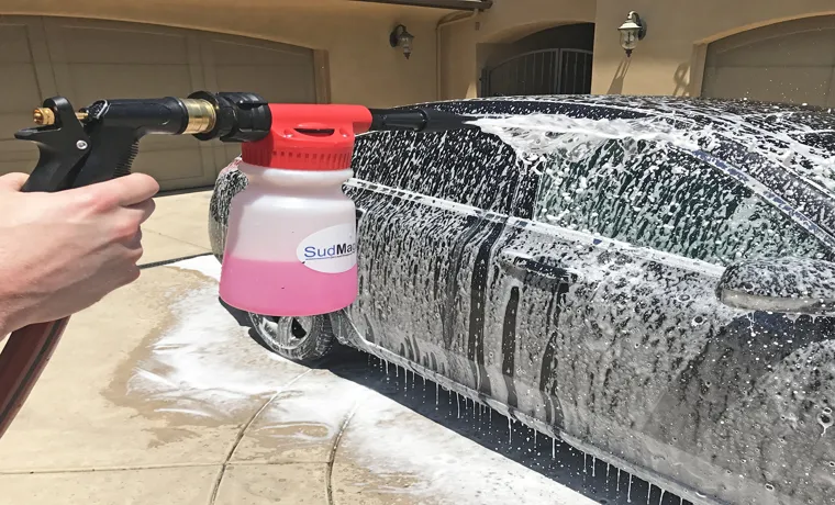 can i use foam cannon with garden hose