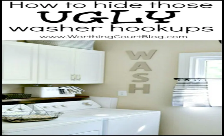 can you hook a garden hose to your laundry room