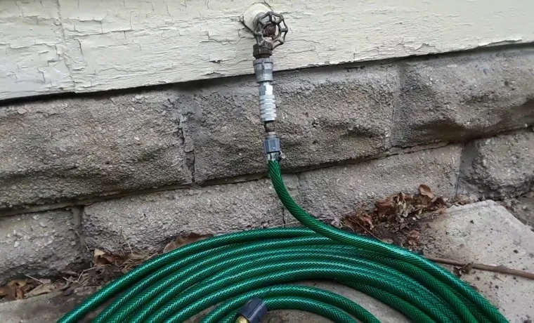 how do i hook up a garden hose