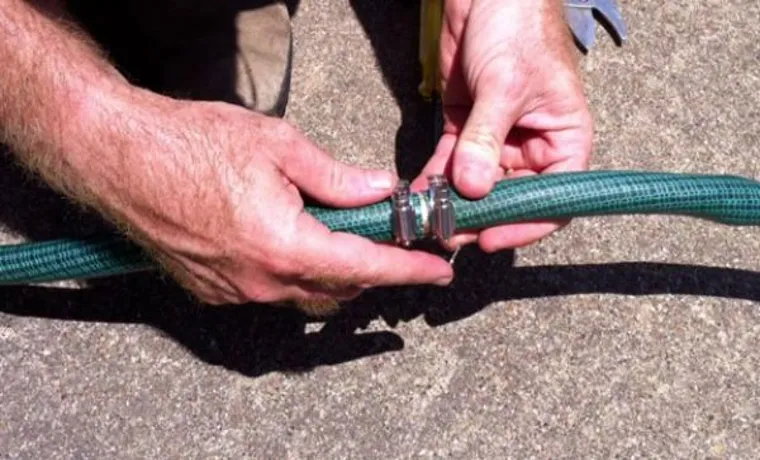 how do you repair a garden hose cut in two