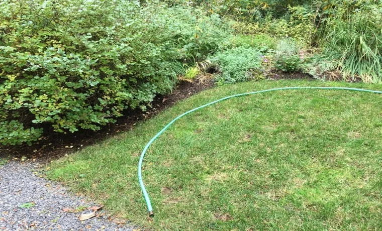 how far away from the hose should garden beds be
