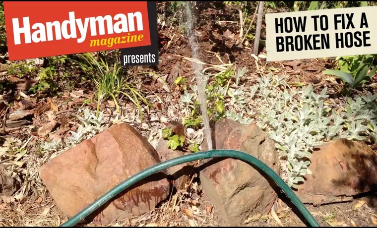 how fix a garden hose leak