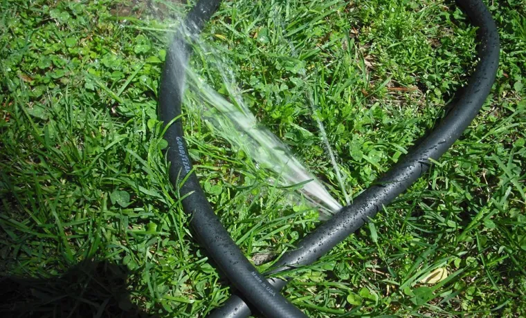 how fix a garden hose leak