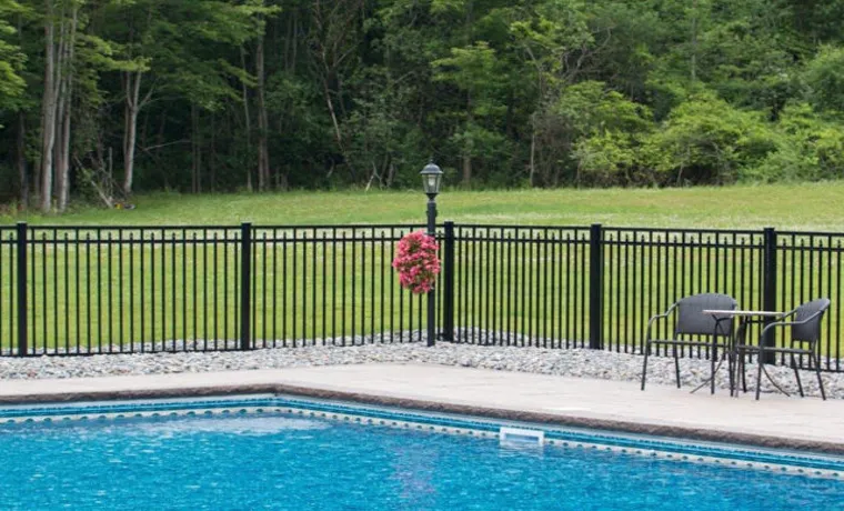 how high is a pool fence