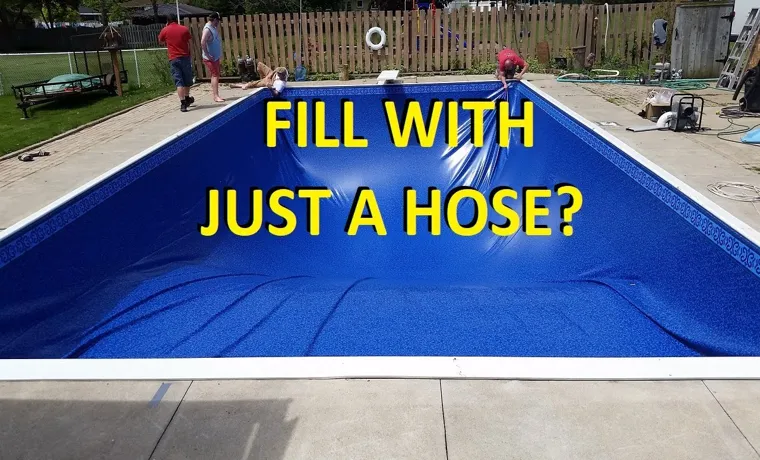 how longvdoes it take to fill inground pool garden hose