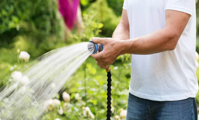 how many litres of water does a garden hose use