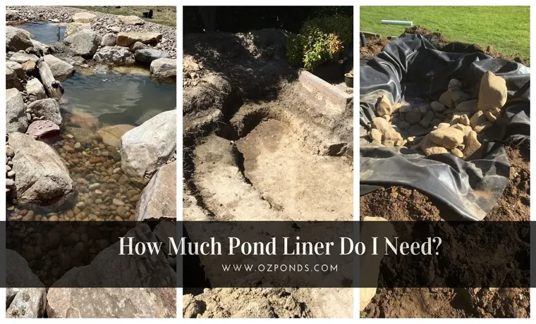 how much pond liner do i need