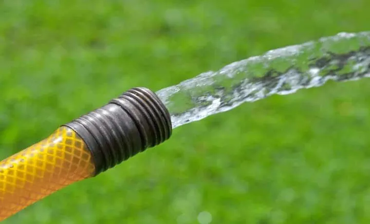 how much water pressure does a garden hose have